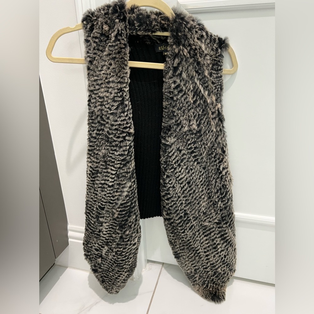 Rabbit fur vest